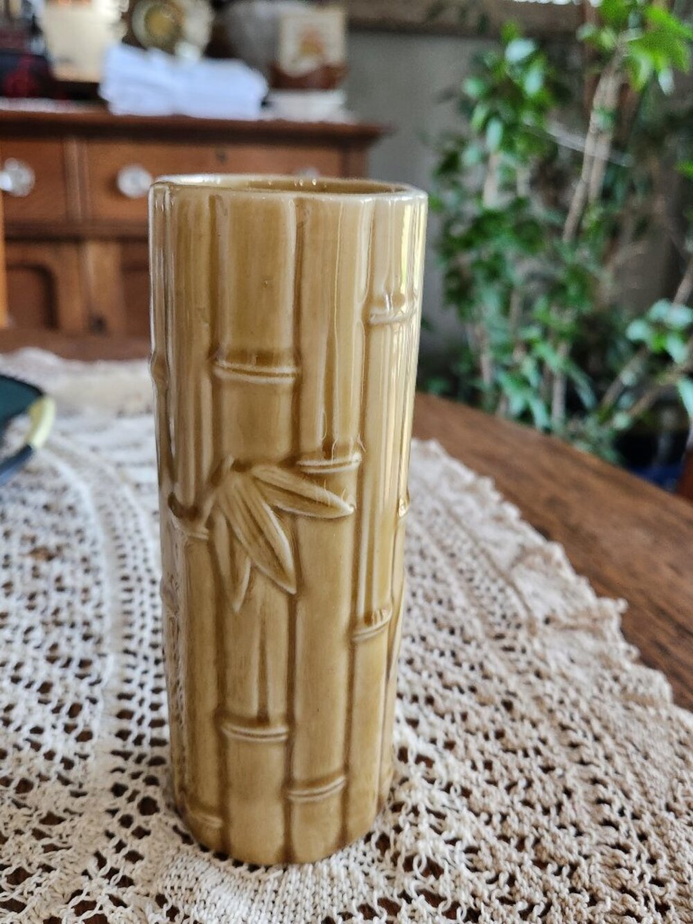 Vintage Orchids of Hawaii Tiki Vase